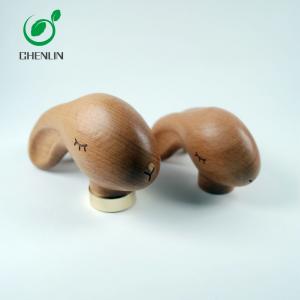 Quality Walnut Log Solid Wooden Umbrella Handle , Animal Head Umbrella Handle wholesale