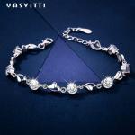 7.9in 4.6g Sterling Silver Jewelry Bracelets Sterling Silver Heart Bracelet ODM