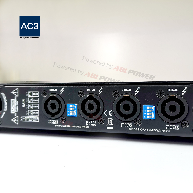 44.7V 20HZ 4 Channels 650 Watts Stereo Power Amp