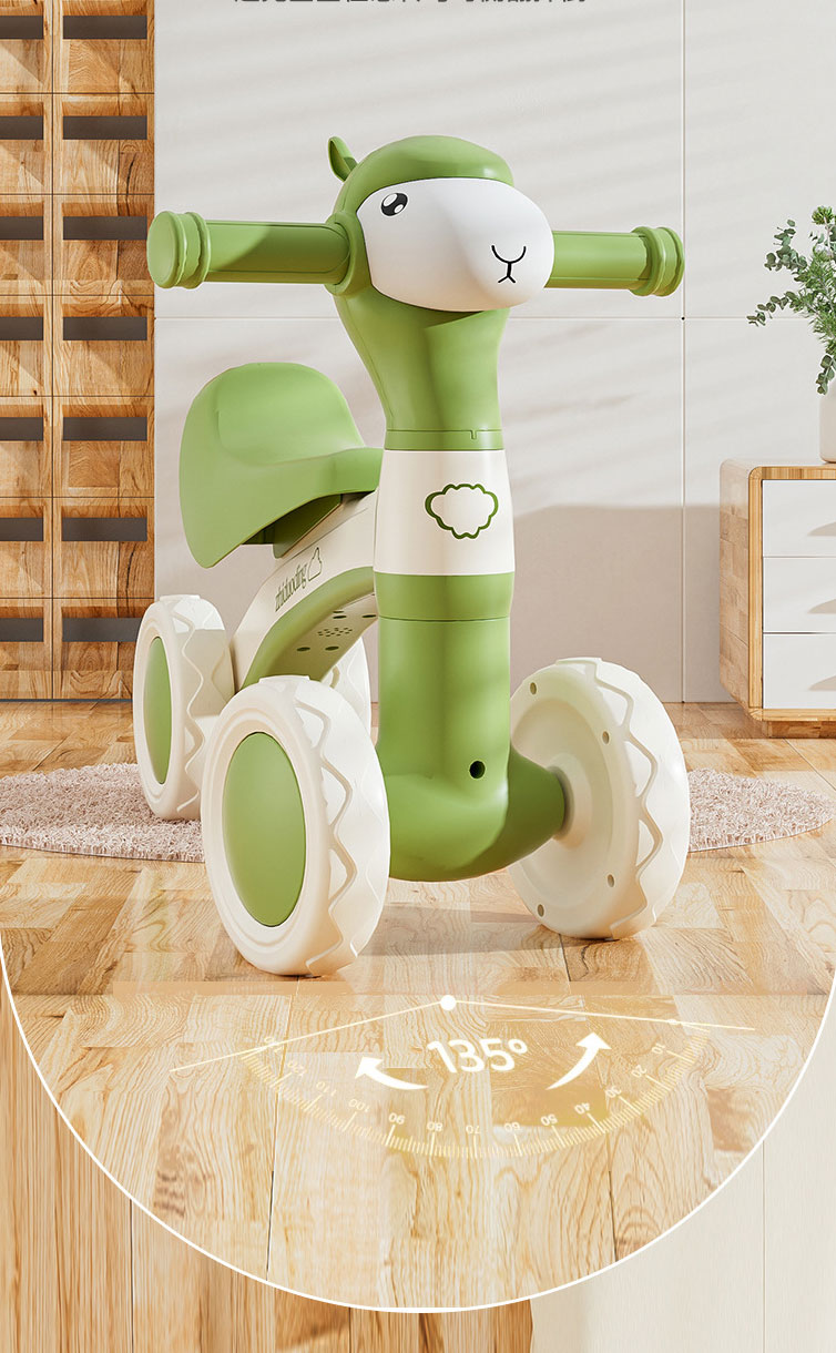 Unisex 12 Inch Toddler Balance Bike for Children's Stroller Handcart Push Bicycle