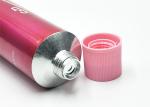 D32MM Pink Aluminum Cosmetic Tubes , Hair Color Tube With Opening Seal Membrane