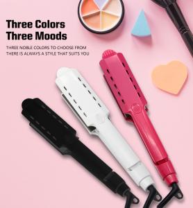 Quality Wide AC110V PTC Heating Titanium Plate Hair Straightener For Natural Hair wholesale