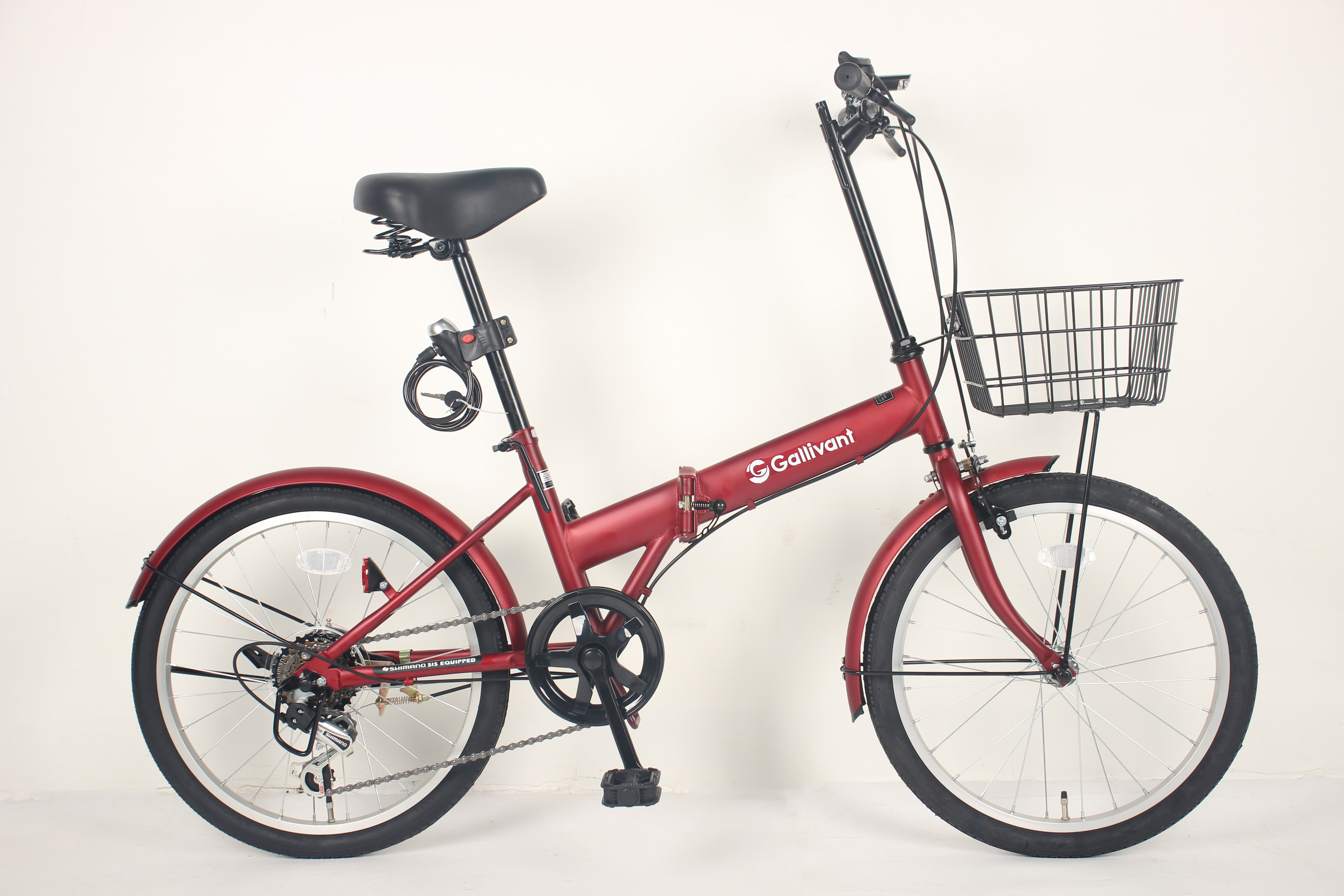 6 Gears Adult lightweight foldable bicycle With Antirust Chain