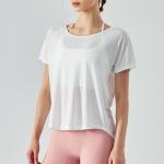 Lightweight Fitness Top Sports T Shirt Ladies Short Sleeve Quick Drying Yoga