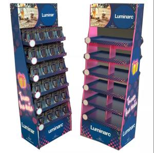 Quality Retail Unit Cardboard Shelves Display , Stand Racks Cardboard POP Display wholesale