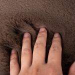 Knitted Luxury Long Pile 100% Polyester Fake Rabbit Faux Fur Fabric for Hood and