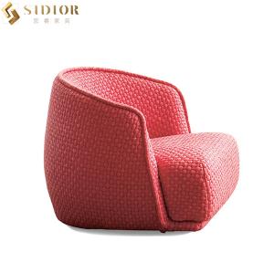 Quality Hotel Leisure Modern Elegant Chair Fabric Upholstered Armchairs Pantone Color wholesale