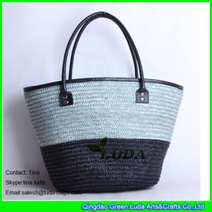 Quality LUDA eco bags wholesale straw totes leather deco straw tote handbags wholesale