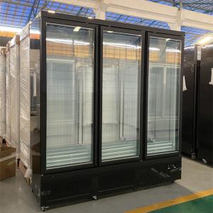 Quality RUIBEI Auto Defrost Upright Beverages Showcase Double Glass Doors Freezer Refrigerator wholesale
