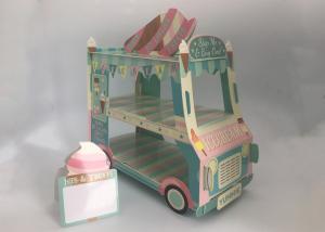 Quality Three Tiers Festival Party Decorations Blue Car Cake Holder For Birthday Party wholesale