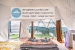 6m Diameter Custom Waterproof Soundproof Geodesic Igloo Clear Hotel Glamping