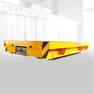 Quality Yellow 50t Rail Transfer Cart Cable Reel Powered Large Table Battery Powered wholesale
