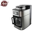 OEM 1.25L Home Coffee Machines Black Silver Grinder 300*200*310mm 220V-240V