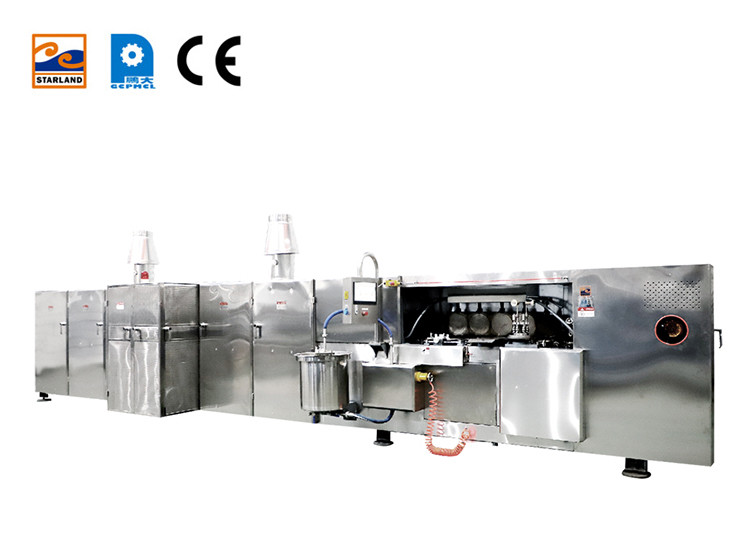 PLC Waffle Basket Production Line Commercial Wafer Biscuit Making Machine