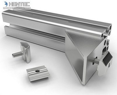 4040 Industrial Aluminium Frame , Alu Profil 40X40 Extrusion Aluminium Profile Linear Profile