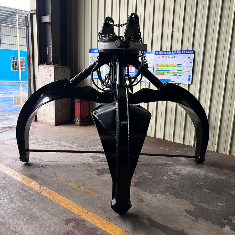 5 Finger Hydraulic Rock Grab for 20-24 Ton Excavators, 1 CBM, 1200 KGS