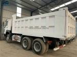 White 6x4 Used Howo Dump Truck 18 Cbm Cargobox For Construction Mining Transport