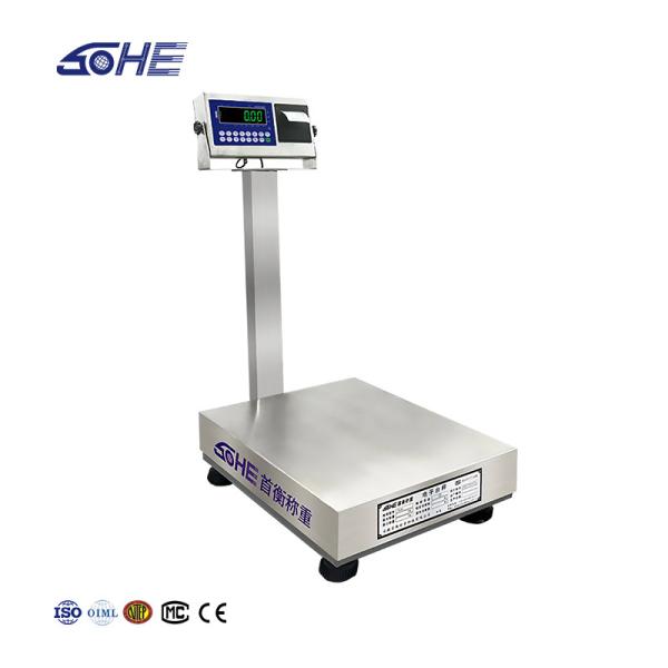 Stainless Steel LED Display Advanced A8SP Printing Industrial Platform Scale