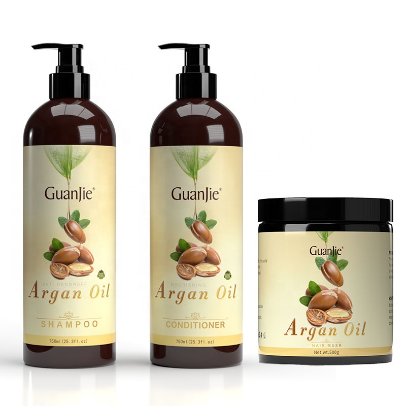 Revitalizing Hair Care Product Organic Moroccan Argan Oil Shampoo And Conditioner Set
