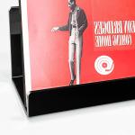 Sturdy Metal Vinyl Record Shelf Wall Mounted Polishing Silver Holder for Your