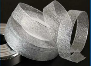 Quality 100% Polyester Gold And Silver Ribbon For Home Textile Accessories wholesale