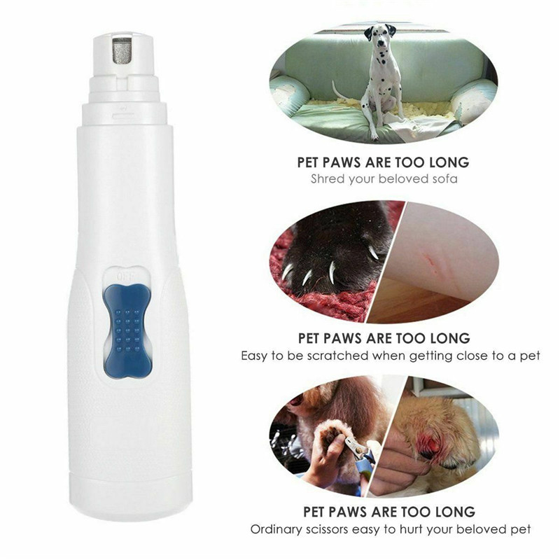 Lightweight Pet Nail Tools / Paw Nail Grinder Powerful Size 137.5 * 35 * 25mm
