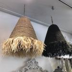 Retro Wabi Sabi Rattan Pendant Light B&B Restaurant Bar Cafe Dining Room Decor