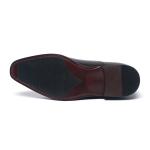 Custom Dark Wine Mens Lace Up Leather Dress Shoes