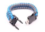 8g 2.0 Blue Neck Strap Usb Flash Drive , Wristband Usb Flash Drive 3 Years