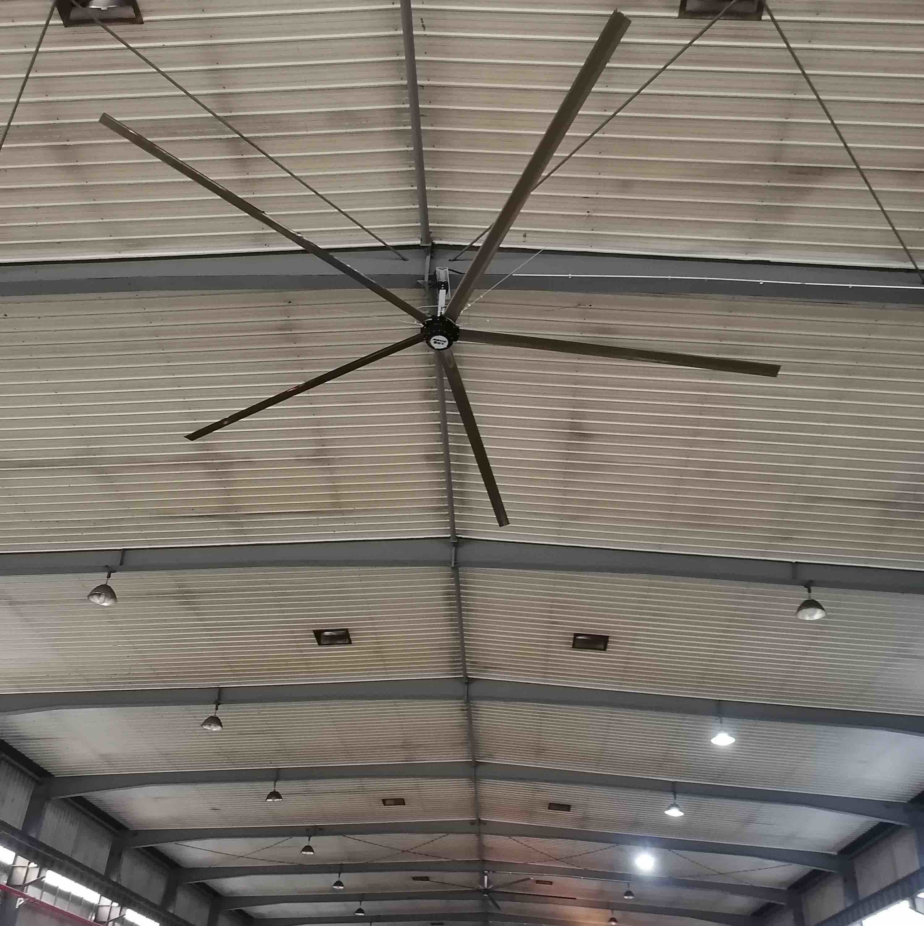 7.1m 1.5kw High Efficiency Workshop Ceiling Fans HVLS Big Commercial Fans