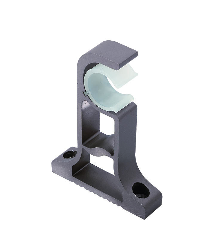 aluminum material extra thick strong bearing curtain rod for heavy curtains with aluminum finals