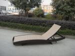 Poolside Rattan Sun Lounger With Powder Coated Aluminium Frame