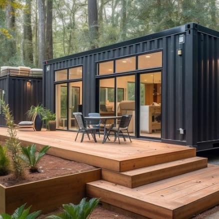 Lightweight Prefab Container House Affordable Shelter Eco Friendly Container