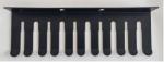 Single Tier Black Wall Mounted Metal Storage Rack for Entertainment Venue