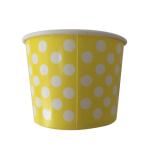 PE Lined Paper Ice Cream Pots Single Wall Take Away Disposable Ice Cream Pots 8