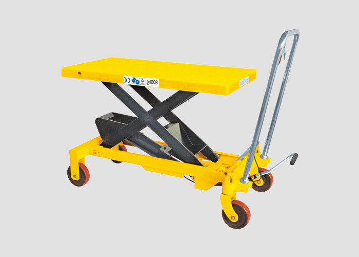 Heavy Weight Manual Lift Table , Materials Handling Small Hydraulic Lift Table