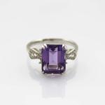 Design Jewelry 925 Silver with 8x10mm Citrine Cubic Zircon Ring (R214)
