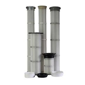 Quality Long Pleated Industrial Air Filter Qualified Filter Media For Cement Industry wholesale
