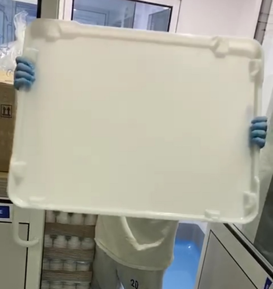PP ABS Flat Bottom PPE CE 5cm Plastic Drying Trays For Capsule Drying