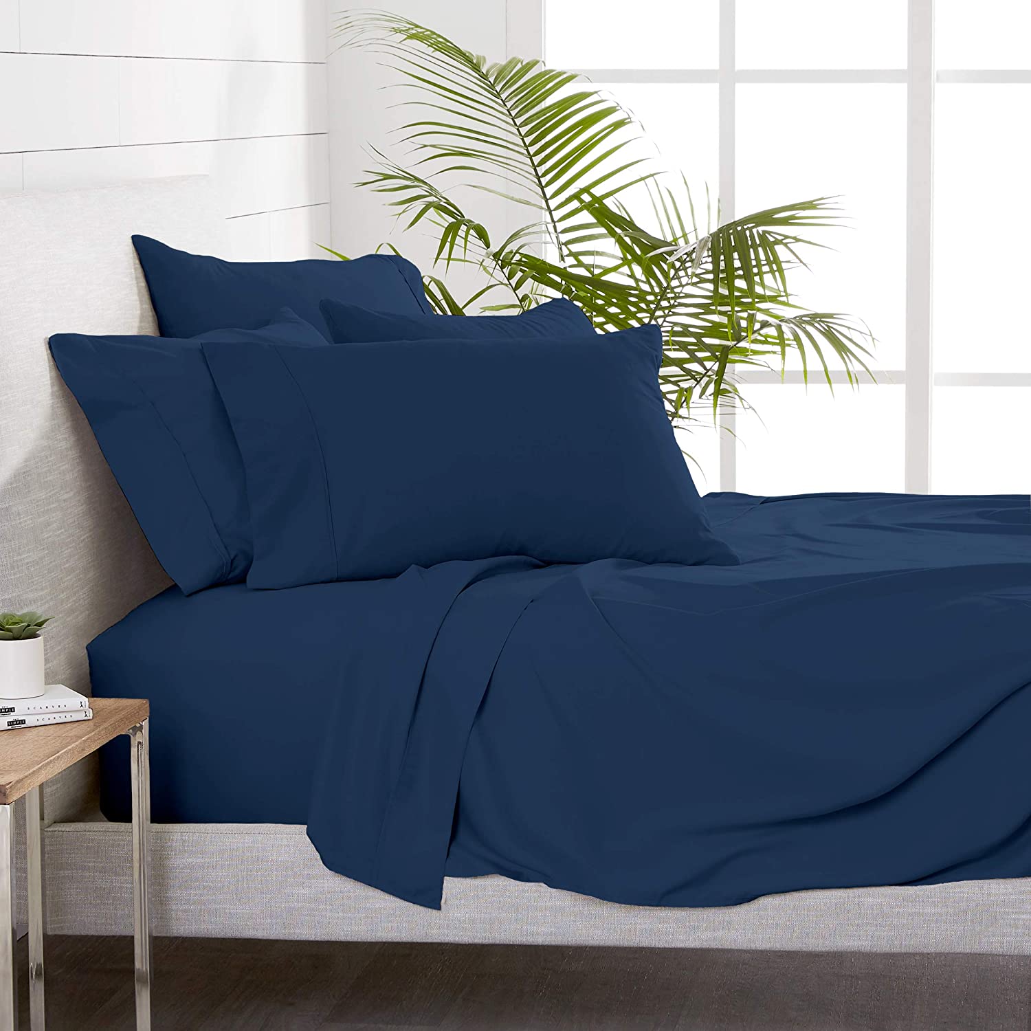Upgrade Your Bedroom Decor with Bamboo 2200 Series 80gsm Brushed Microfiber Sheet Set