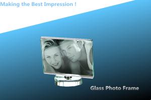 Quality crystal photo frame/acrylic photo frame/glass frame/glass photo frame/3D LASER ENGRAVING wholesale