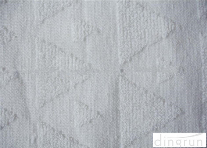 Plain Jaquard white Muslim Hajj Ihram Clothing 100% Polyester Fabric