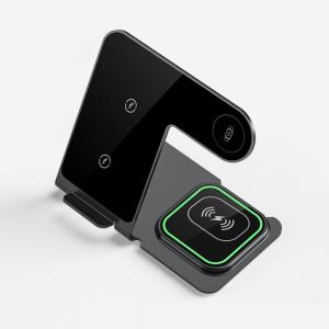 Quality Aluminum Alloy 3 In 1 Wireless Charging Stand 15W Power Over Temperature Protection wholesale