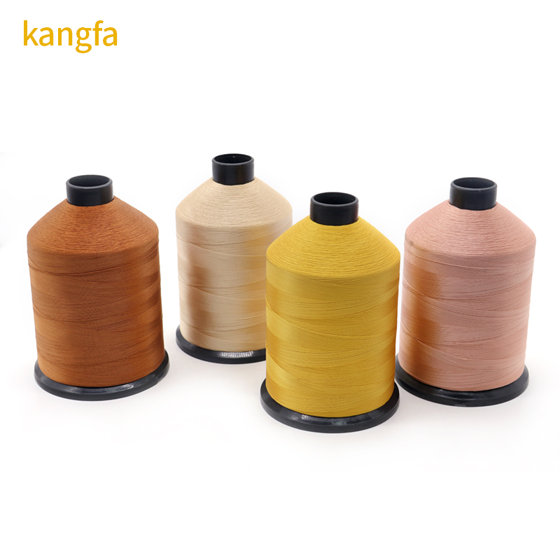 Kangfa Polyester Bonded Thread For Hand Knitting Sustainable Stitching with Ring Twist
