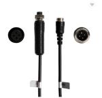 Male To Female Car Rear View Camera Extension Video Cable