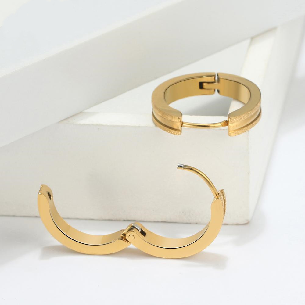 Large Hoop Earrings Designs Jewelry Stainless Steel Earrings 2018 Women