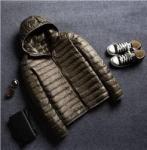 Blank Hooded Warm Down Jacket Casual Lightweight Winter Men Jackets