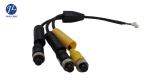 Truck Rear View Camera Extension Aviation Cable 4 Pin , Video And Audio Cable