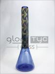 18.8mm Tribal Head Etched Water Pipe Female glass beaker bongs