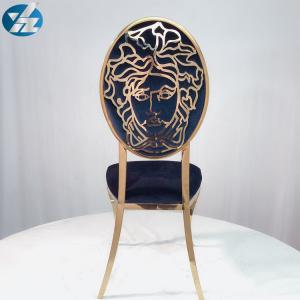 Quality Versache Back Black Velvet Dining Chairs Stainless Steel Golden Chair wholesale